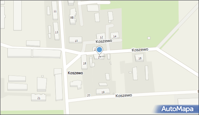 Koszewo, Koszewo, 17, mapa Koszewo
