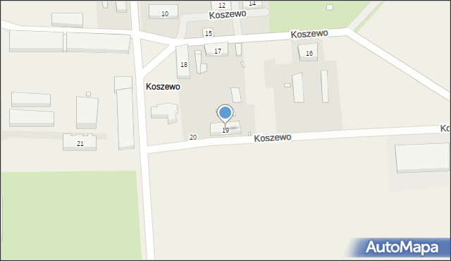 Koszewo, Koszewo, 19, mapa Koszewo