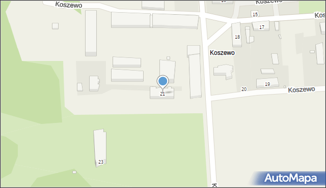 Koszewo, Koszewo, 21, mapa Koszewo