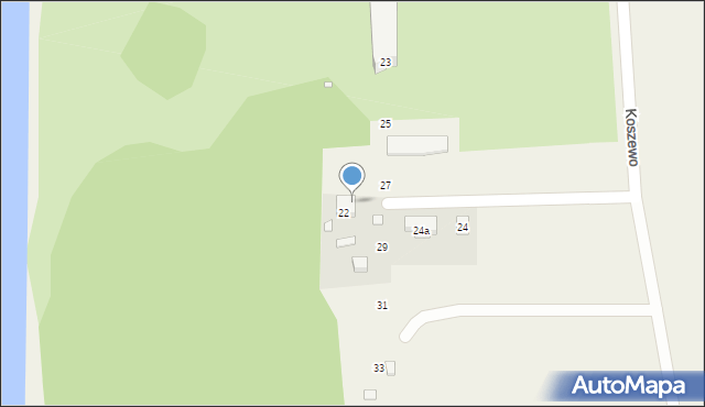 Koszewo, Koszewo, 22a, mapa Koszewo