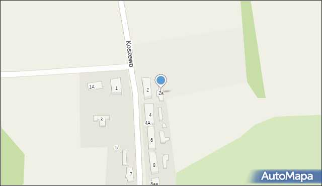 Koszewo, Koszewo, 2a, mapa Koszewo