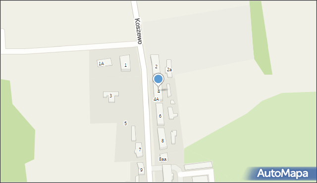 Koszewo, Koszewo, 4, mapa Koszewo