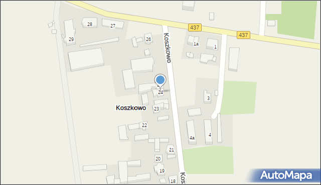 Koszkowo, Koszkowo, 24, mapa Koszkowo