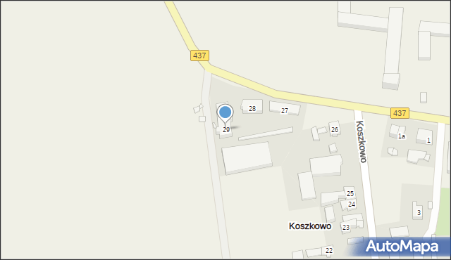 Koszkowo, Koszkowo, 29, mapa Koszkowo