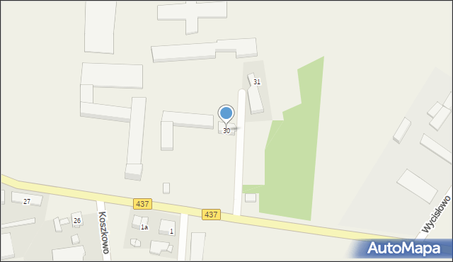 Koszkowo, Koszkowo, 30, mapa Koszkowo