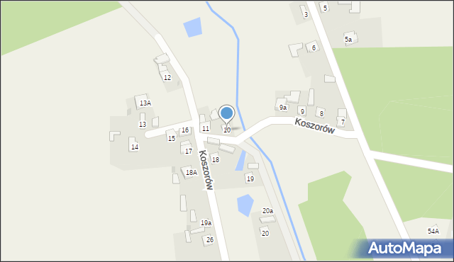 Koszorów, Koszorów, 10, mapa Koszorów
