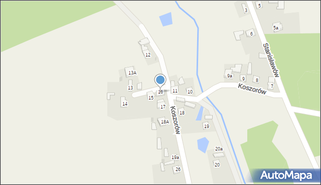 Koszorów, Koszorów, 16, mapa Koszorów