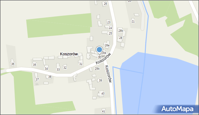 Koszorów, Koszorów, 30, mapa Koszorów