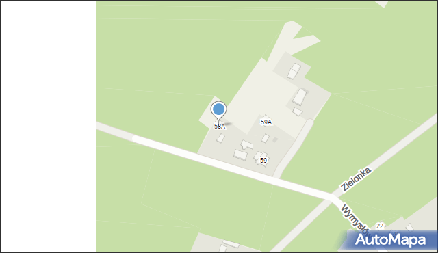 Koszorów, Koszorów, 58A, mapa Koszorów