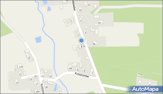 Koszorów, Koszorów, 6, mapa Koszorów