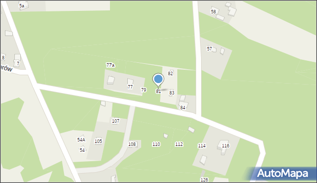 Koszorów, Koszorów, 81, mapa Koszorów