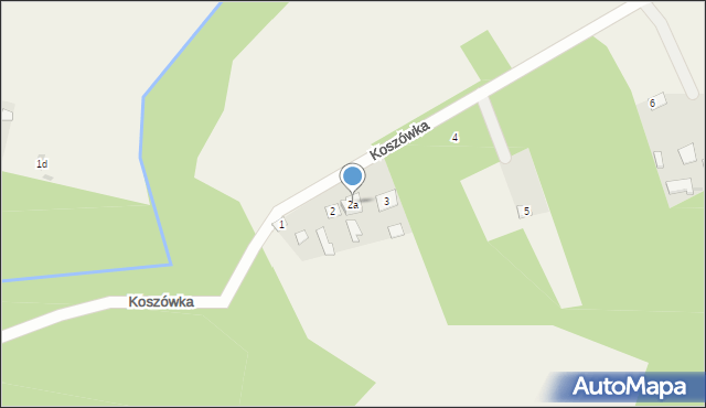 Koszówka, Koszówka, 2a, mapa Koszówka