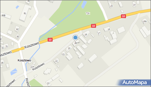 Kosztowo, Kosztowo, 19, mapa Kosztowo
