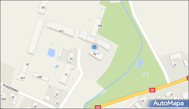 Kosztowo, Kosztowo, 79, mapa Kosztowo