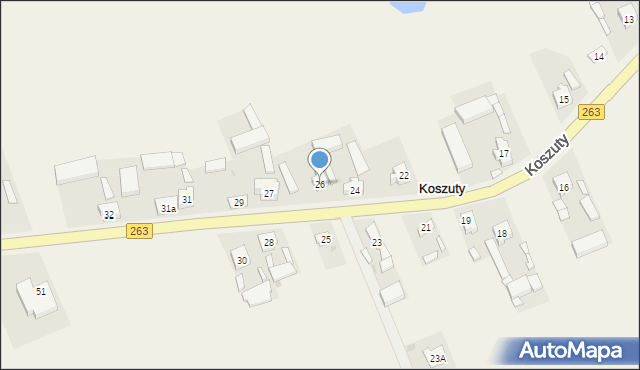 Koszuty, Koszuty, 26, mapa Koszuty