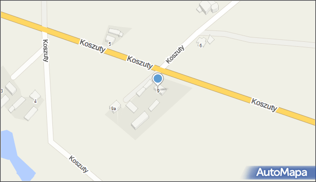 Koszuty, Koszuty, 9, mapa Koszuty