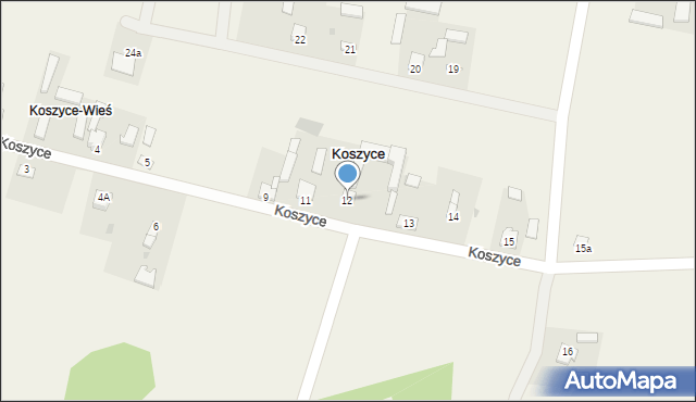 Koszyce, Koszyce, 12, mapa Koszyce