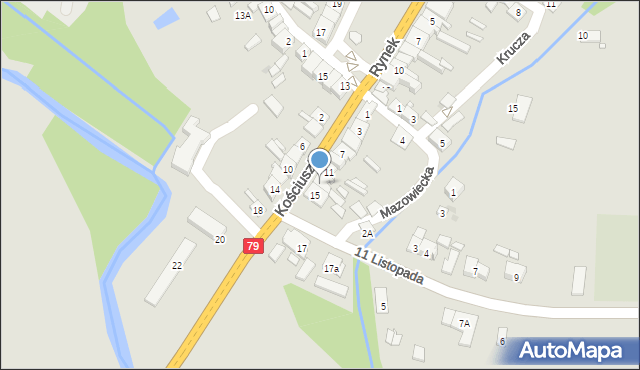 Koszyce, Kościuszki Tadeusza, gen., 13, mapa Koszyce