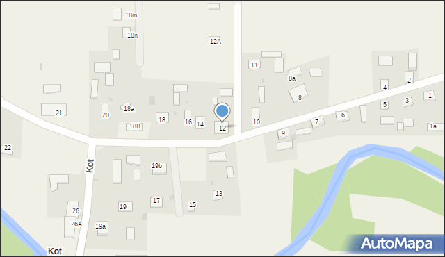 Kot, Kot, 12, mapa Kot