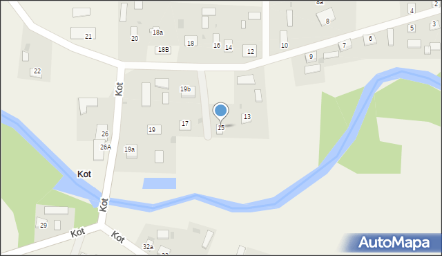 Kot, Kot, 15, mapa Kot