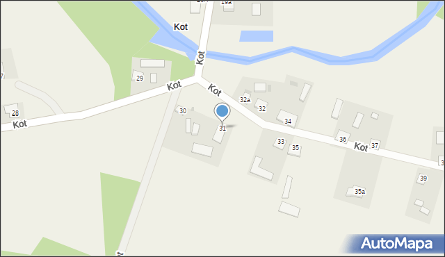 Kot, Kot, 31, mapa Kot