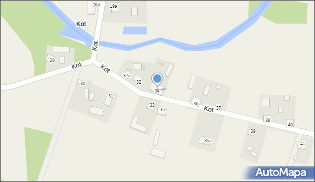 Kot, Kot, 34, mapa Kot