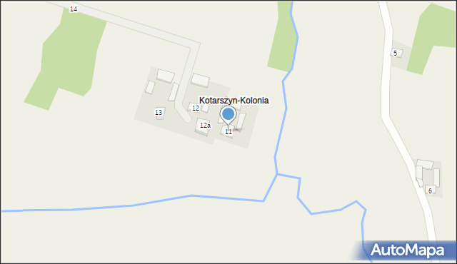 Kotarszyn, Kotarszyn, 11, mapa Kotarszyn