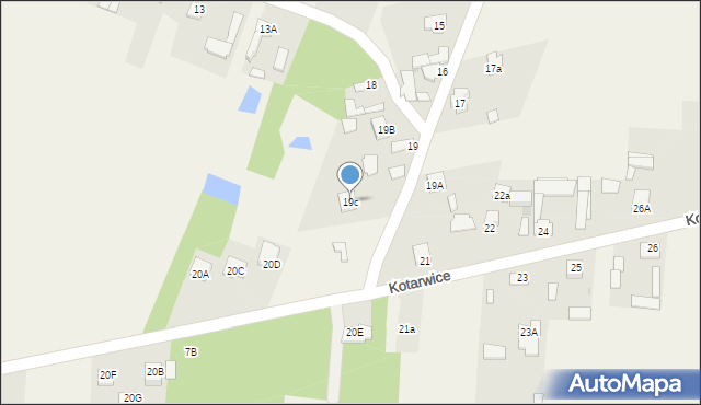 Kotarwice, Kotarwice, 19c, mapa Kotarwice
