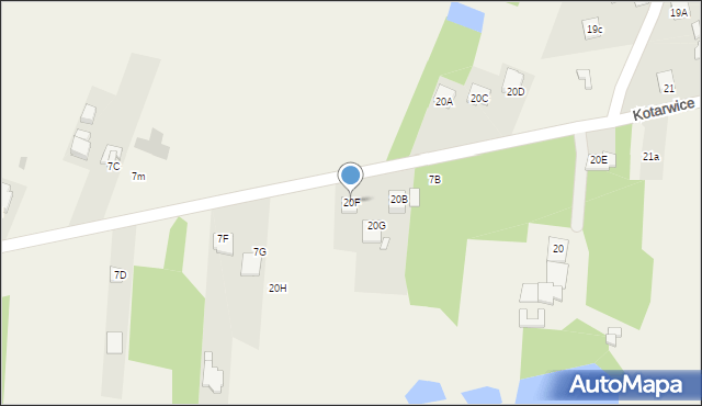Kotarwice, Kotarwice, 20F, mapa Kotarwice
