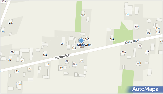 Kotarwice, Kotarwice, 30B, mapa Kotarwice