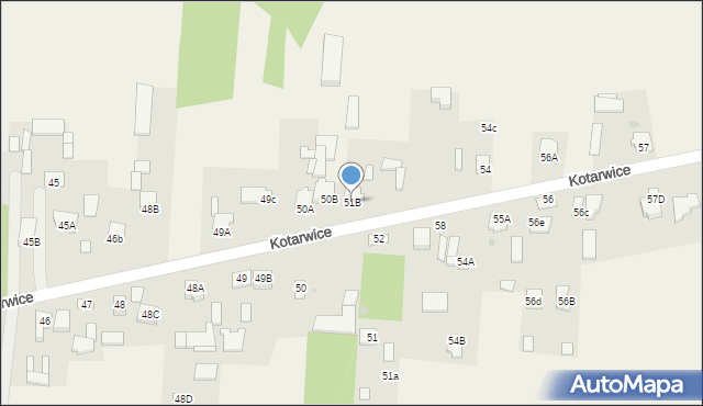 Kotarwice, Kotarwice, 51B, mapa Kotarwice