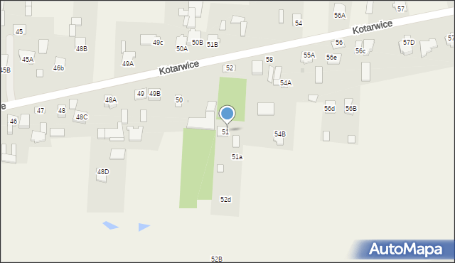Kotarwice, Kotarwice, 52A, mapa Kotarwice