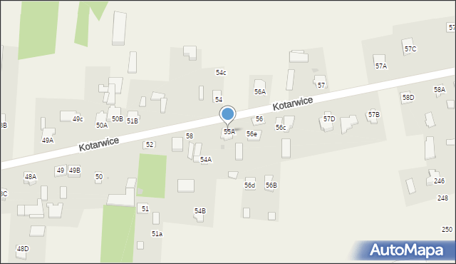 Kotarwice, Kotarwice, 55A, mapa Kotarwice