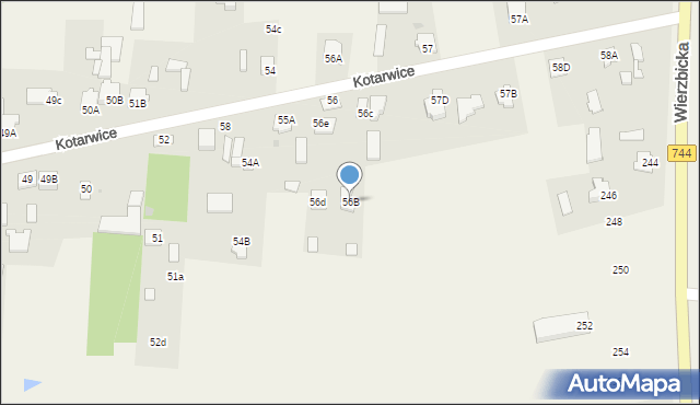 Kotarwice, Kotarwice, 56B, mapa Kotarwice