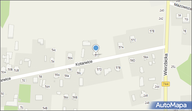 Kotarwice, Kotarwice, 57, mapa Kotarwice