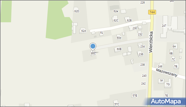 Kotarwice, Kotarwice, 60C, mapa Kotarwice