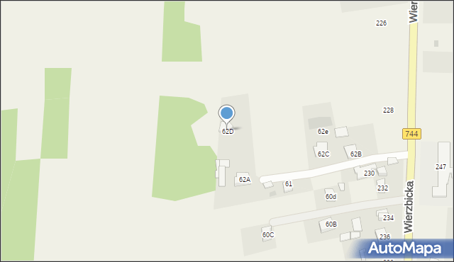 Kotarwice, Kotarwice, 62D, mapa Kotarwice