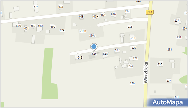 Kotarwice, Kotarwice, 64d, mapa Kotarwice