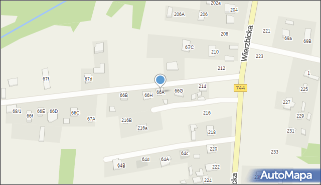 Kotarwice, Kotarwice, 66A, mapa Kotarwice