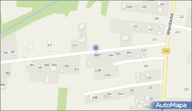 Kotarwice, Kotarwice, 66B, mapa Kotarwice