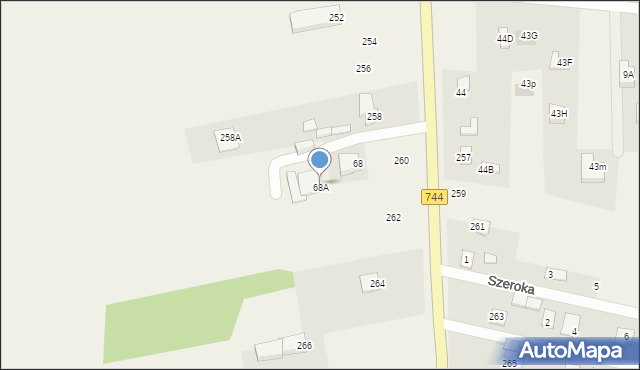 Kotarwice, Kotarwice, 68A, mapa Kotarwice