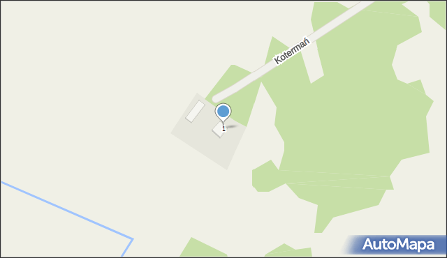 Kotermań, Kotermań, 1, mapa Kotermań