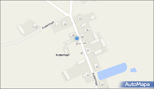 Kotermań, Kotermań, 27, mapa Kotermań