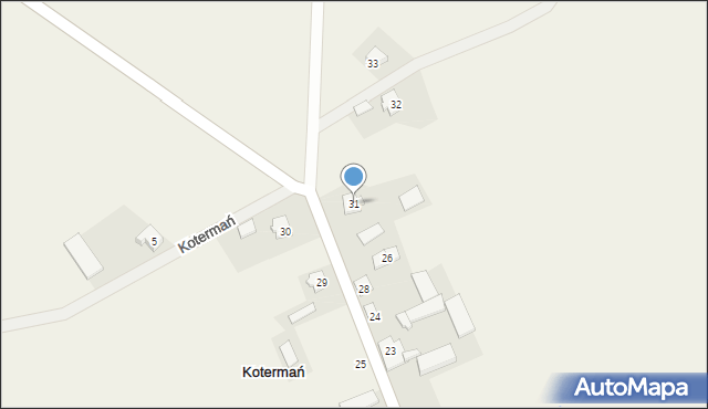 Kotermań, Kotermań, 31, mapa Kotermań