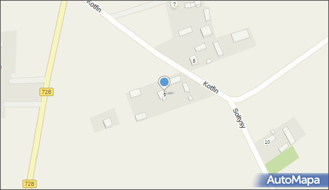 Kotfin, Kotfin, 9, mapa Kotfin