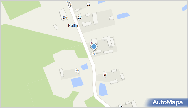 Kotfin, Kotfin, 20, mapa Kotfin