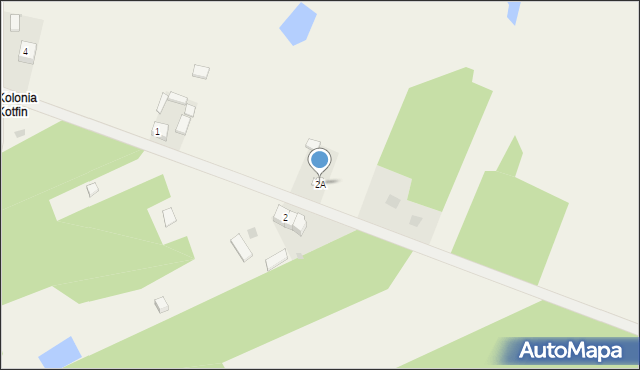 Kotfin, Kotfin, 2A, mapa Kotfin