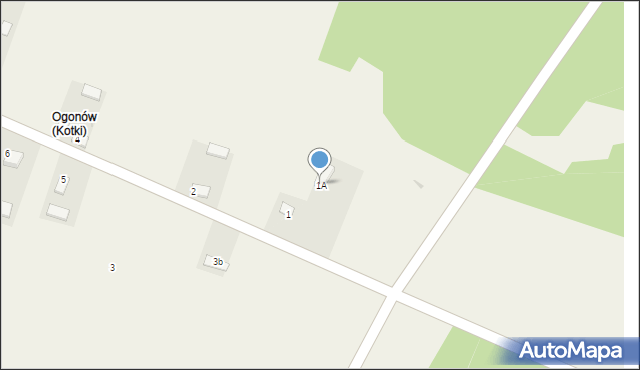 Kotki, Kotki, 1A, mapa Kotki