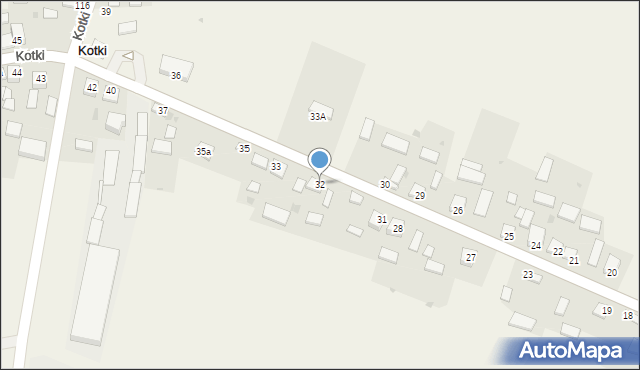 Kotki, Kotki, 32, mapa Kotki