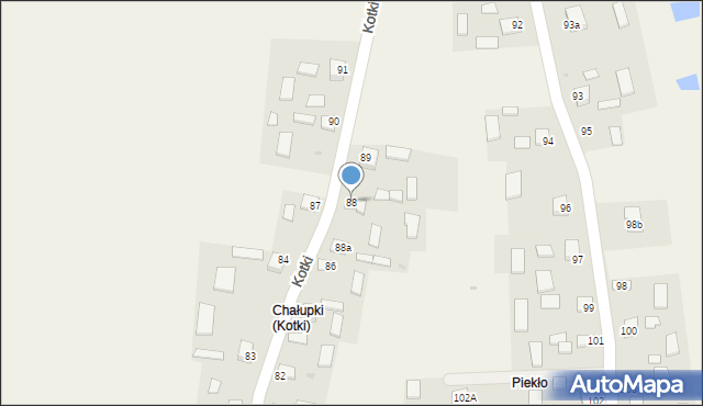 Kotki, Kotki, 88, mapa Kotki